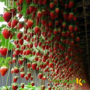 Клубника ампельная Анастасия купить по цене от 370р. в интернет-магазине «Посадика» с доставкой почтой в в Володарске и по всей России – [изображение №1].